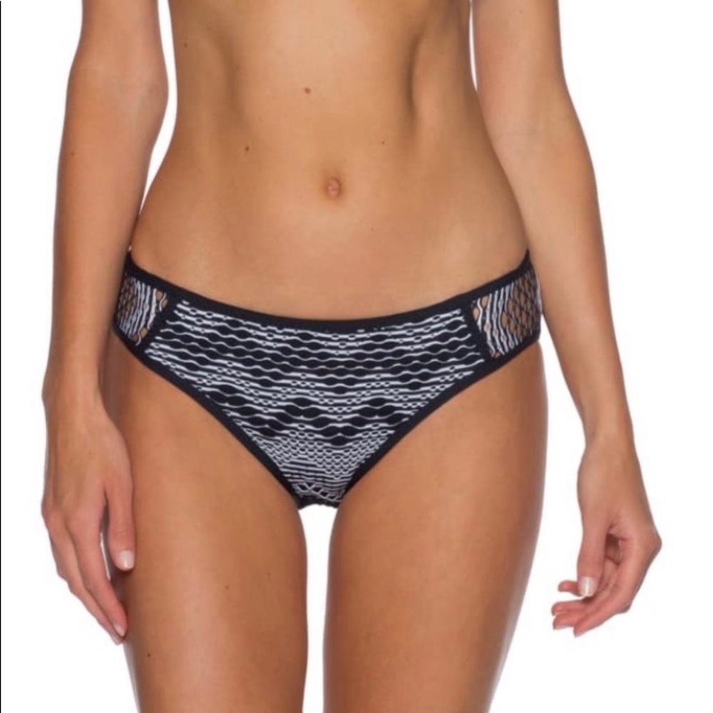 Becca shirred ruched bikini bottoms NWOT